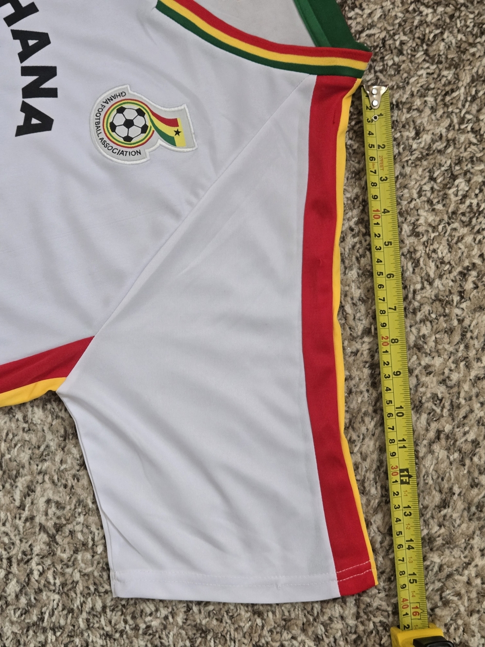 Ghana Soccer Team Jersey FIFA 2012 World Cup White Jersey Men's Size XXXL *RARE* - Picture 13 of 13